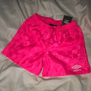 Kids Hot pink soccer shorts